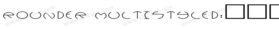 rounder multistyled字体转换